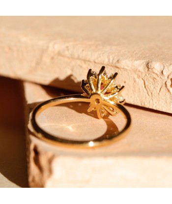 Bague marguerite rubis diamants l'évolution des habitudes 