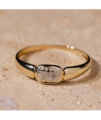 Bague anneau mini billes diamants Les êtres humains sont 