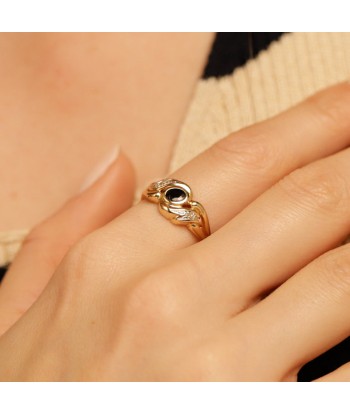 Bague forme libre saphir serti clos online