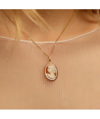 Pendentif vintage camée coquille femme du meilleur 