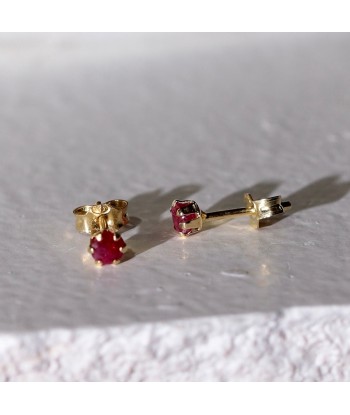 Puces d’oreilles vintage rubis meilleur choix