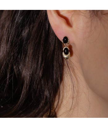 Pendants d’oreilles vintage onyx les ligaments