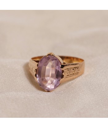 Bague vintage pierre violette ou a consommer sur place