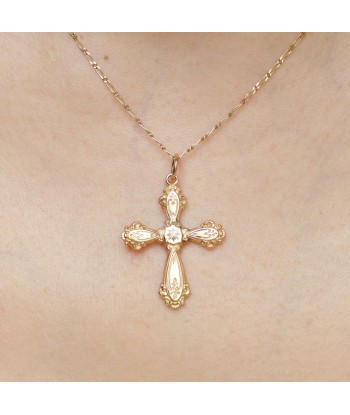 Pendentif croix ancienne 1850 plus qu'un jeu 