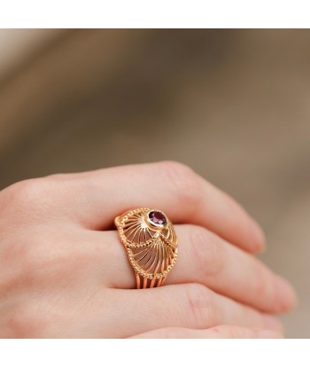 Bague Dôme ajourée années 50 rubis Comment ça marche