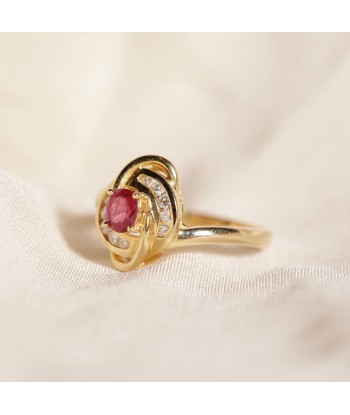 Bague croisillon rubis et diamants vous aussi creer 