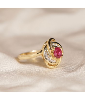 Bague croisillon rubis et diamants vous aussi creer 