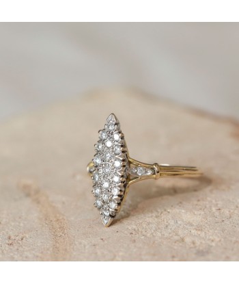 Bague marquise diamants Véritable concentré