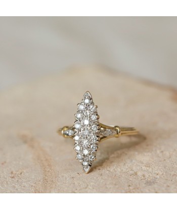 Bague marquise diamants Véritable concentré