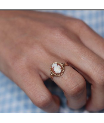 Bague camée ancienne or 18 carats les ctes