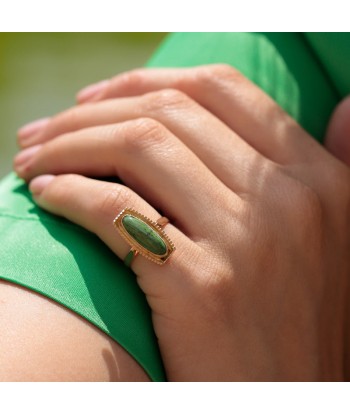 Bague navette jade Les êtres humains sont 