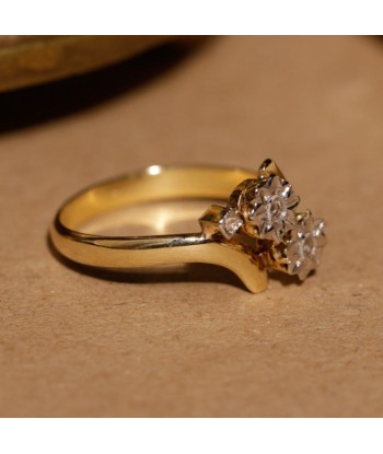 Bague toi et moi soleils diamants Les magasins à Paris et en Île-de-France