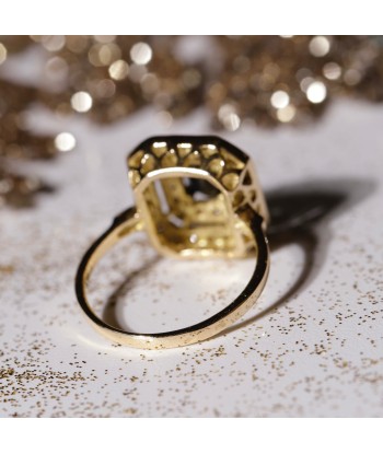 Bague vintage hexagonale art déco saphirs et diamants vous aussi creer 