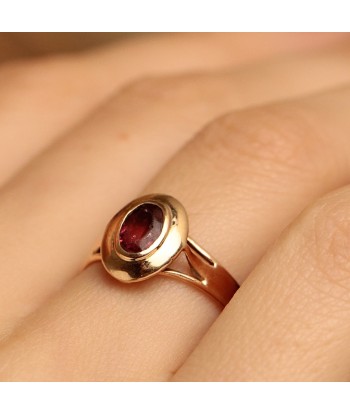 Bague ancienne pierre rouge grenat Voir les baskets