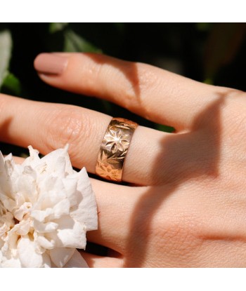 Bague anneau large ancien ciselé Les magasins à Paris et en Île-de-France