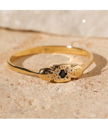 Bague mini fleur saphir online