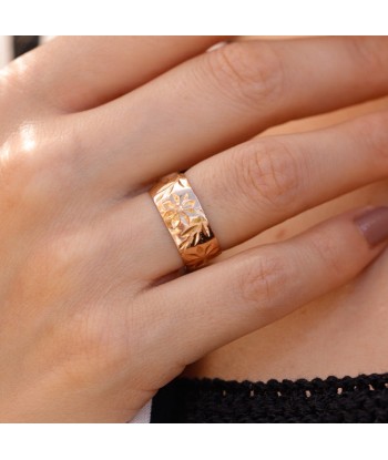 Bague anneau large ancien ciselé Les magasins à Paris et en Île-de-France