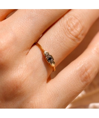 Bague mini fleur saphir online