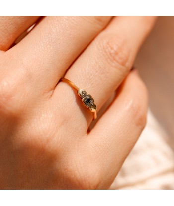 Bague mini fleur saphir online